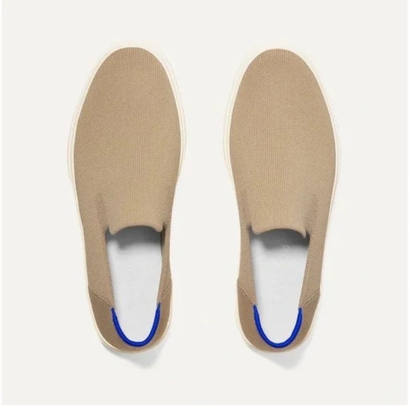 Rothy’s The City Slip On Unisex Knit Sneakers Tan Cream W8/M6.5 - Picture 4 of 15